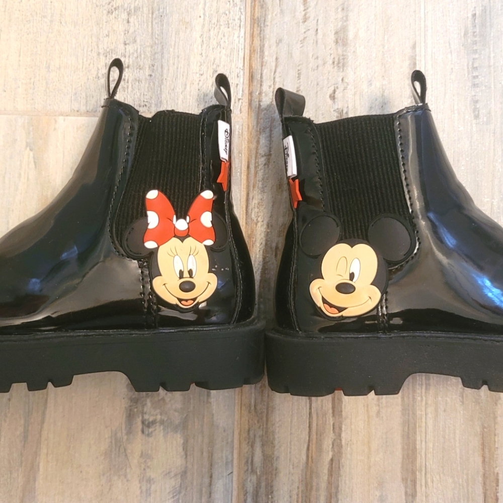 Zara Kids Micky and Minnie Girls Rain Combat Boots size 12